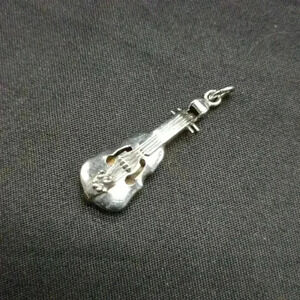 JMS 3D Sterling Violin Cello Charm Pendant